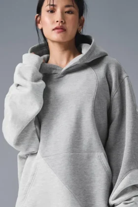 Make Waves-huvtröja – Athletic Heather Grey Tonal