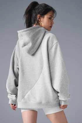 Make Waves-huvtröja – Athletic Heather Grey Tonal