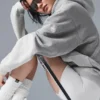Make Waves-huvtröja – Athletic Heather Grey Tonal