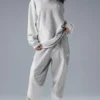 Make Waves-huvtröja – Athletic Heather Grey Tonal