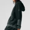 Make Waves-huvtröja – Charcoal Green Tonal