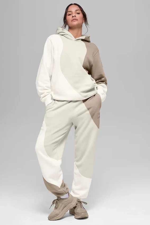 Make Waves-huvtröja – Ivory/Bone/Gravel
