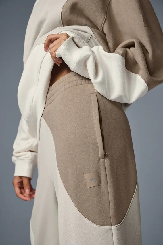 Make Waves-mjukisbyxor – Ivory/Bone/Gravel