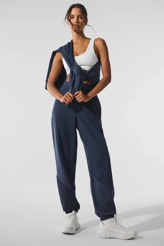 Make Waves-mjukisbyxor – Navy Tonal