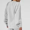 Make Waves-tröja med rund hals – Athletic Heather Grey Tonal