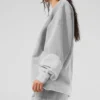Make Waves-tröja med rund hals – Athletic Heather Grey Tonal