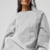 Make Waves-tröja med rund hals – Athletic Heather Grey Tonal