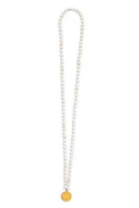 Mala-halsband i vit turkos