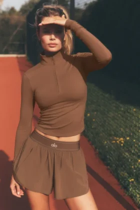 Match Point-shorts – solkysst brunt