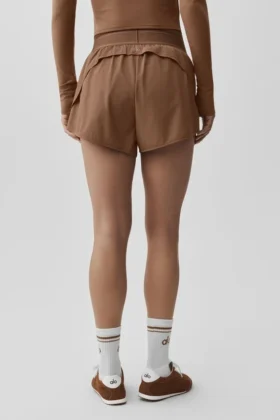 Match Point-shorts – solkysst brunt