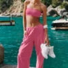Megastar-cargobyxor med låg midja – Paradise Pink