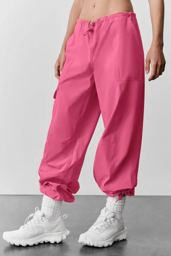 Megastar-cargobyxor med låg midja – Paradise Pink