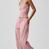 Megastar-cargobyxor med låg midja – Vintage Pink