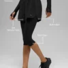 Mesh Front Runner 2-i-1-shorts – Svart
