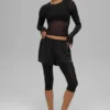 Mesh Front Runner 2-i-1-shorts – Svart