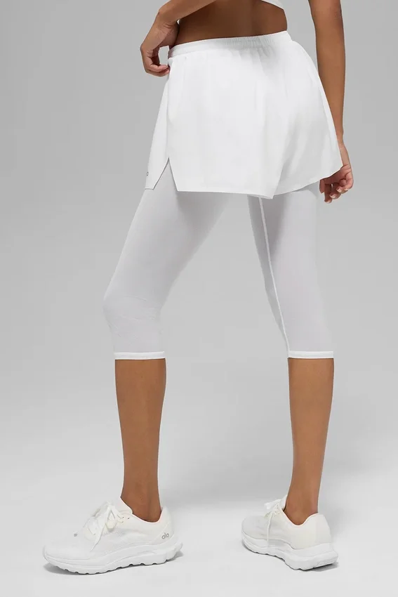Mesh Front Runner 2-i-1-shorts – Vit
