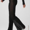 Mesh High-Waist Flicker Byxor – svart