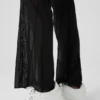 Mesh High-Waist Flicker Byxor – svart