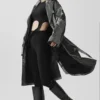Metallic Break Line-trenchcoat – silvermetallic