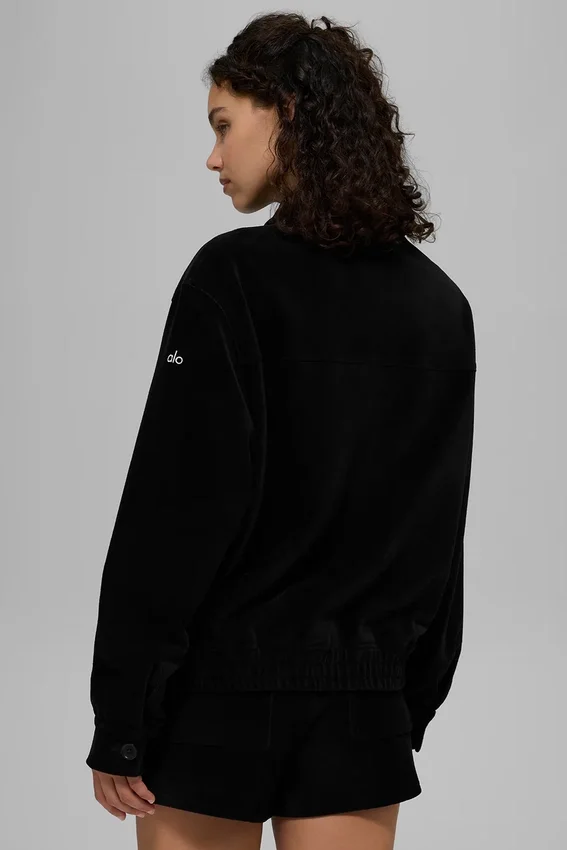Micro Corduroy on Duty Jacket – svart