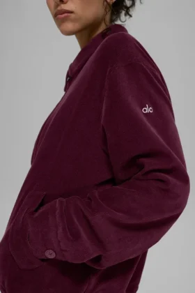 Micro Corduroy on Duty-jackor – vinröd