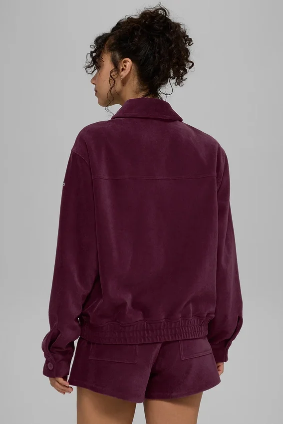 Micro Corduroy on Duty-jackor – vinröd