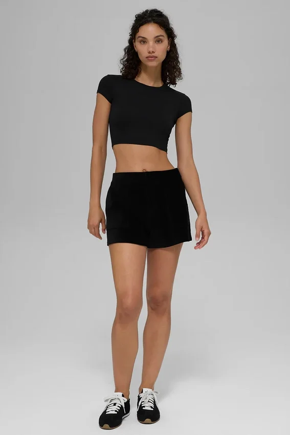 Micro Corduroy on Duty Shorts – Svart