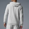 Micro Waffle Fast Break-huvtröja – Athletic Heather Grey