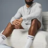 Micro Waffle Fast Break-huvtröja – Athletic Heather Grey