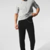 Micro Waffle Fast Break Jogger – Svart