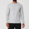 Micro Waffle Fast Break långärmat T-shirt – Athletic Heather Grey