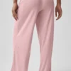 Mid-Rise Dreamlight Straight Byxor – Vintage Pink