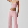Mid-Rise Dreamlight Straight Byxor – Vintage Pink