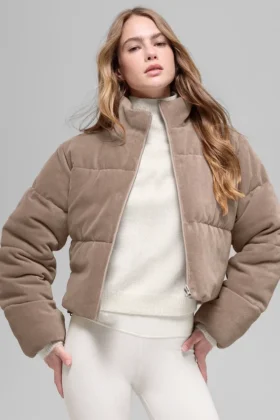 Mikrocorduroy Dreamy Puffer – Chai Latte