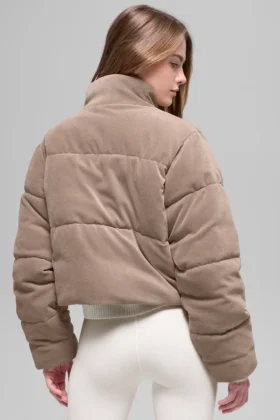 Mikrocorduroy Dreamy Puffer – Chai Latte