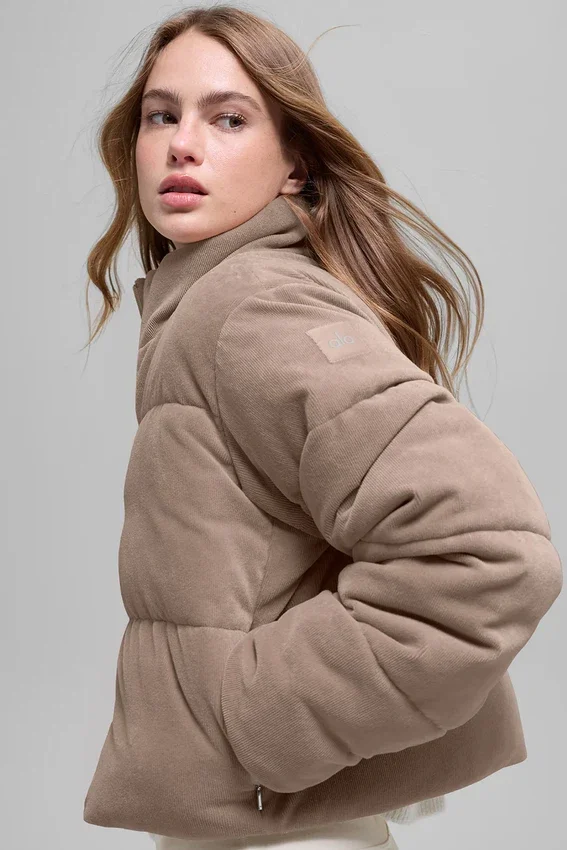 Mikrocorduroy Dreamy Puffer – Chai Latte