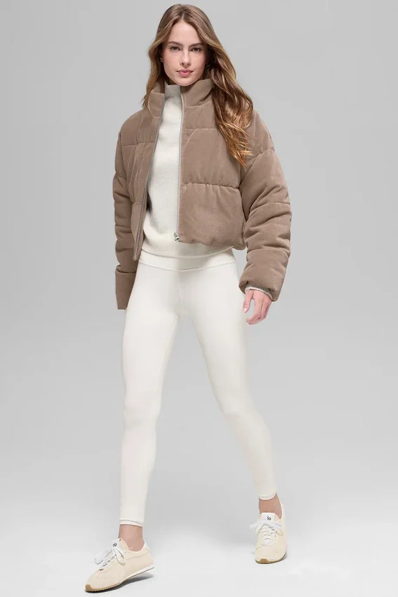 Mikrocorduroy Dreamy Puffer – Chai Latte