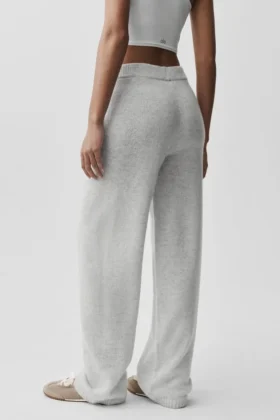 Mjukisbyxor i ull och kashmir från New Class – White Heather
