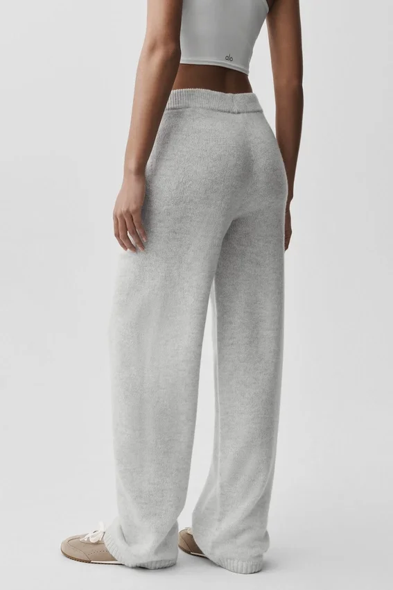 Mjukisbyxor i ull och kashmir från New Class – White Heather