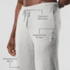 Mjukisbyxor i ull och kashmir – New Class – Pearl Grey Heather