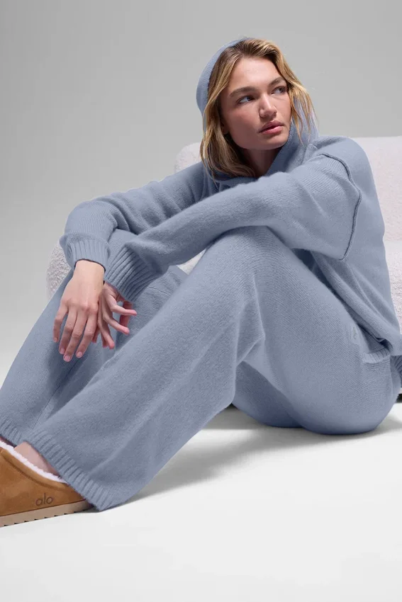 Mjukisbyxor i ull och kashmir – New Class – Winter Frost
