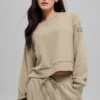 Muse tröja med rund hals – Gravel Heather