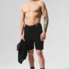 Open-Knit Shorts – Svart
