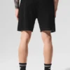 Open-Knit Shorts – Svart