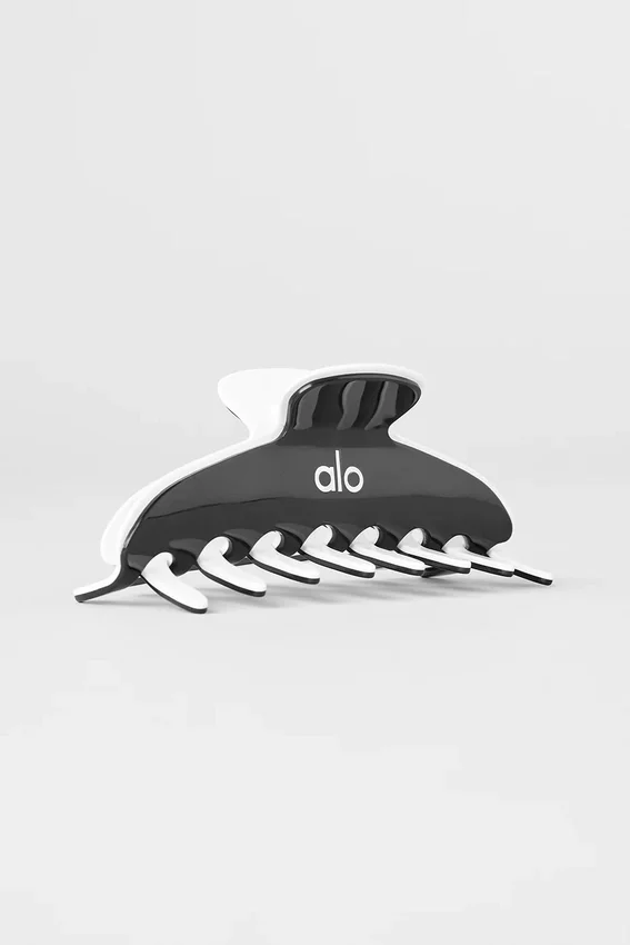 Outline Claw Clip – svart/vit