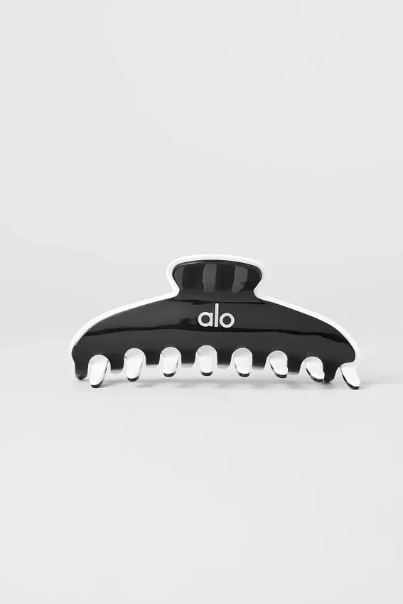Outline Claw Clip – svart/vit