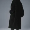 Oversized Sherpa-trenchcoat – Svart