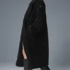 Oversized Sherpa-trenchcoat – Svart