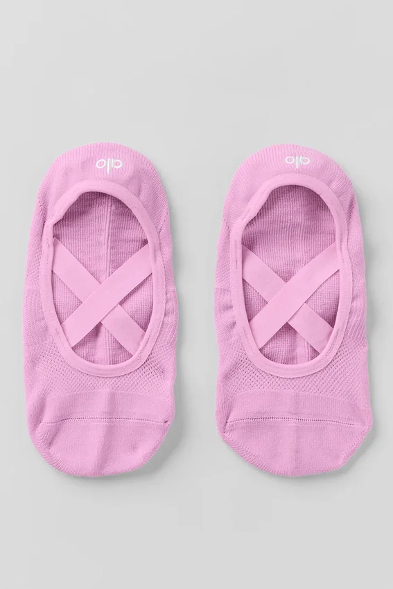 Pivot Barre-strumpor för dam – Candy Heart Pink