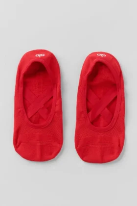Pivot Barre-strumpor för damer – Bright Red
